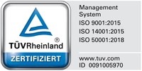 TÜV Rheinland zertifiziert