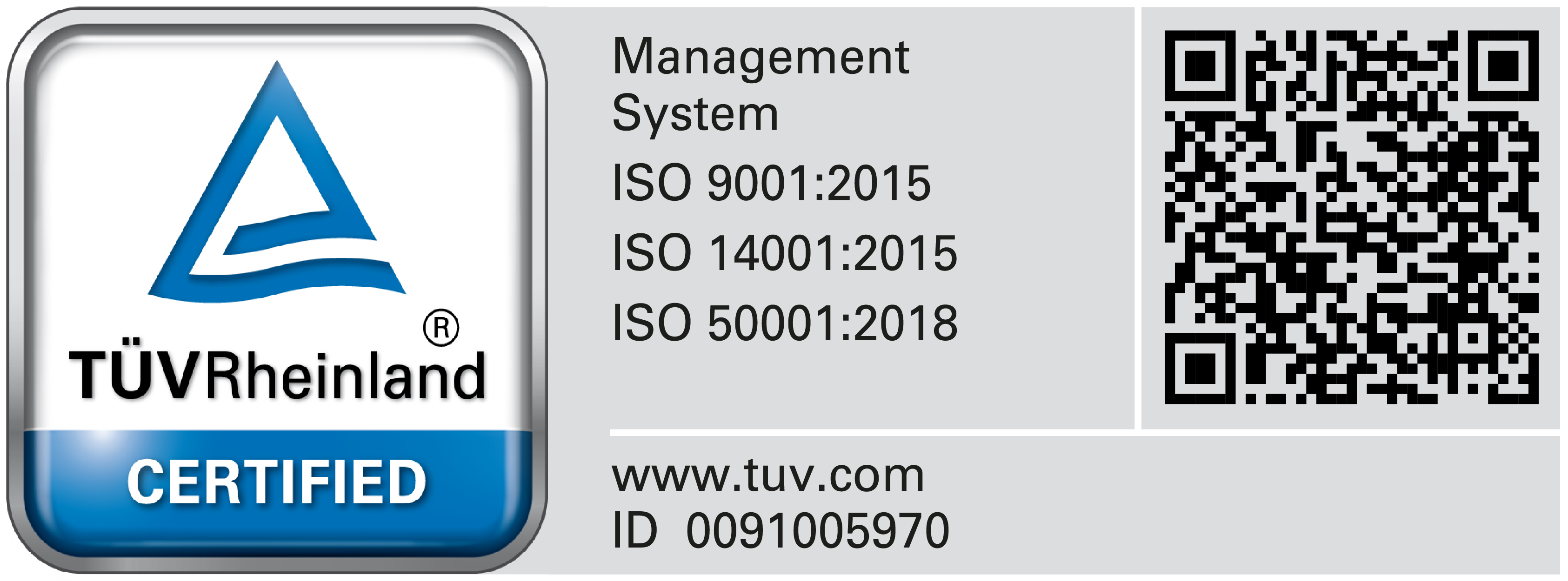 TÜV Rheinland zertifiziert