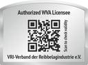 Authorized WVA Licence - VRI-Verband der Reibbelagindustrie e.V.